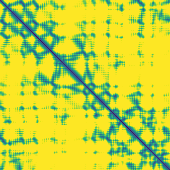 7y4h sample 1 distance heatmap